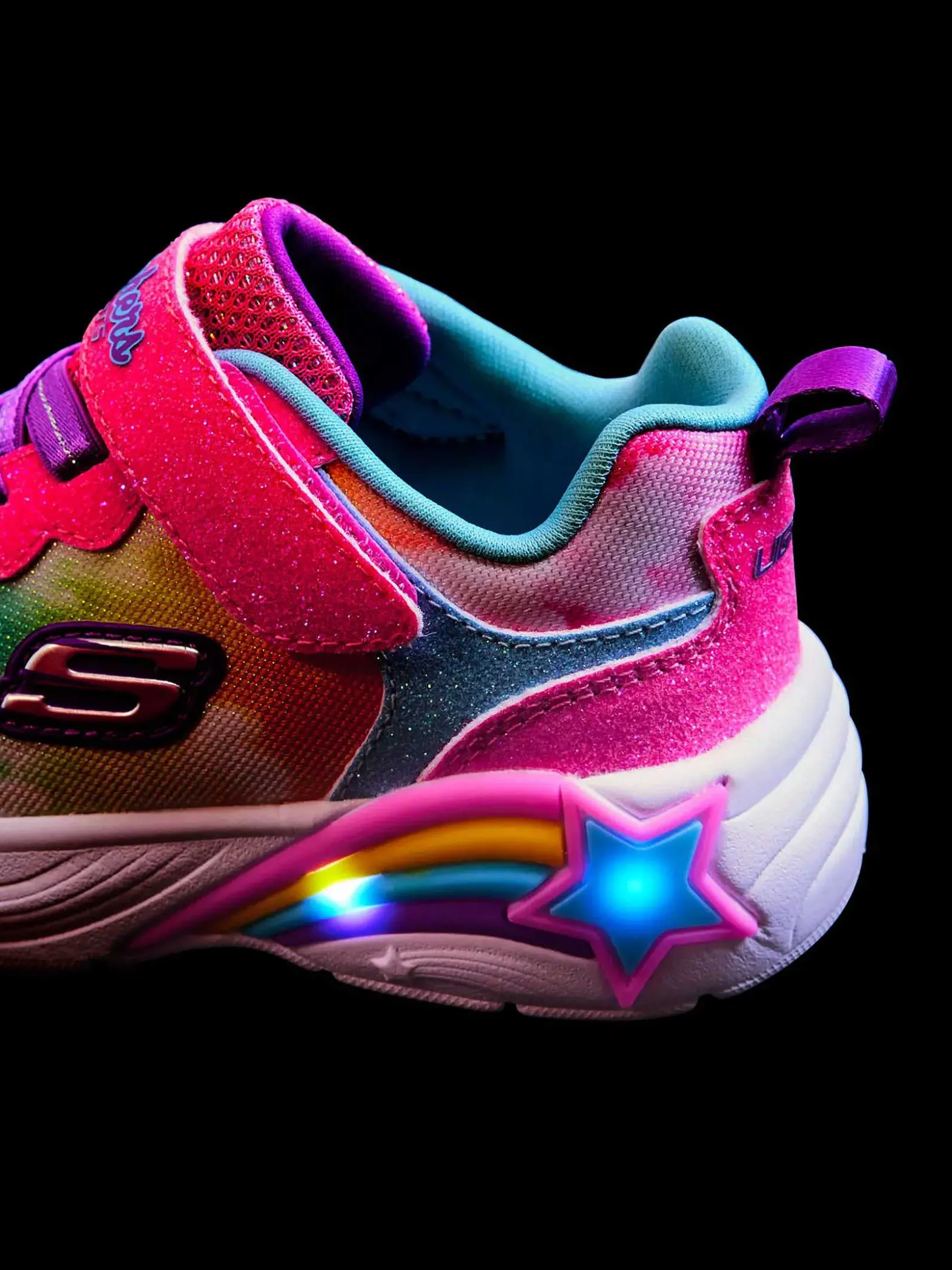 Skechers Gekleurde Cassia - Glitter Sky-Kinderen Jongensschoenen