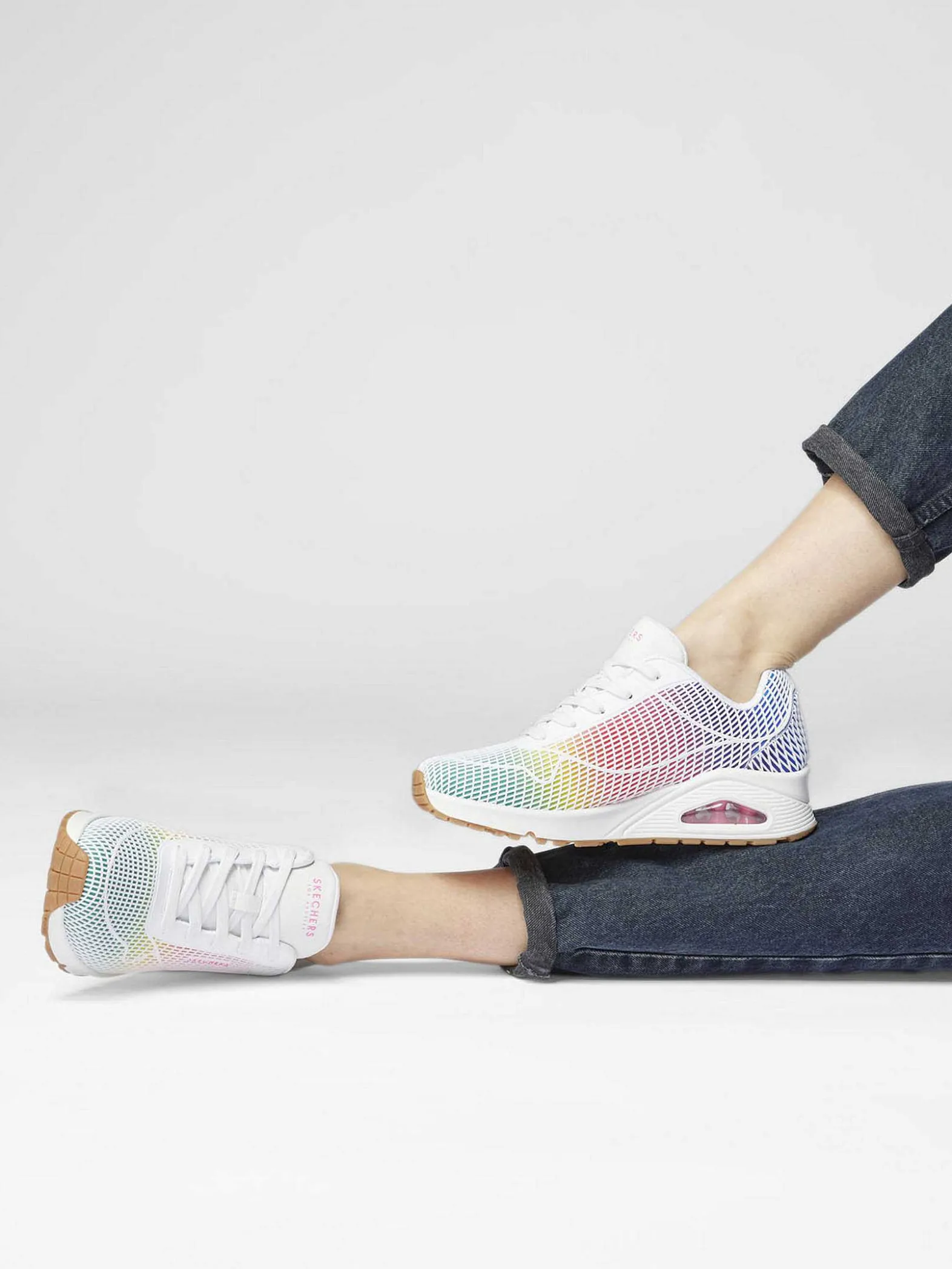 Skechers Gekleurde Sneaker Memory Foam-Dames Sneakers