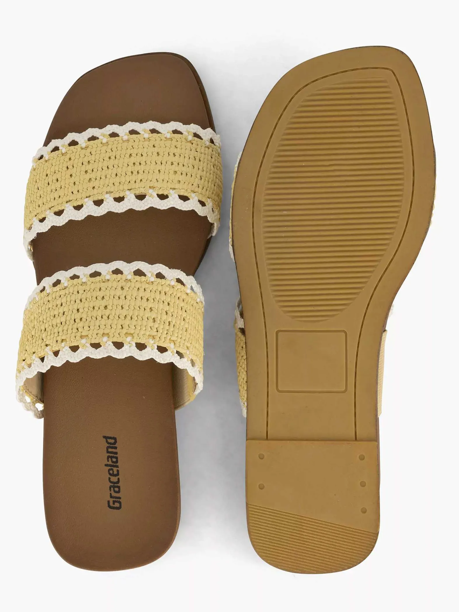 Graceland Gele Slipper-Dames Slippers