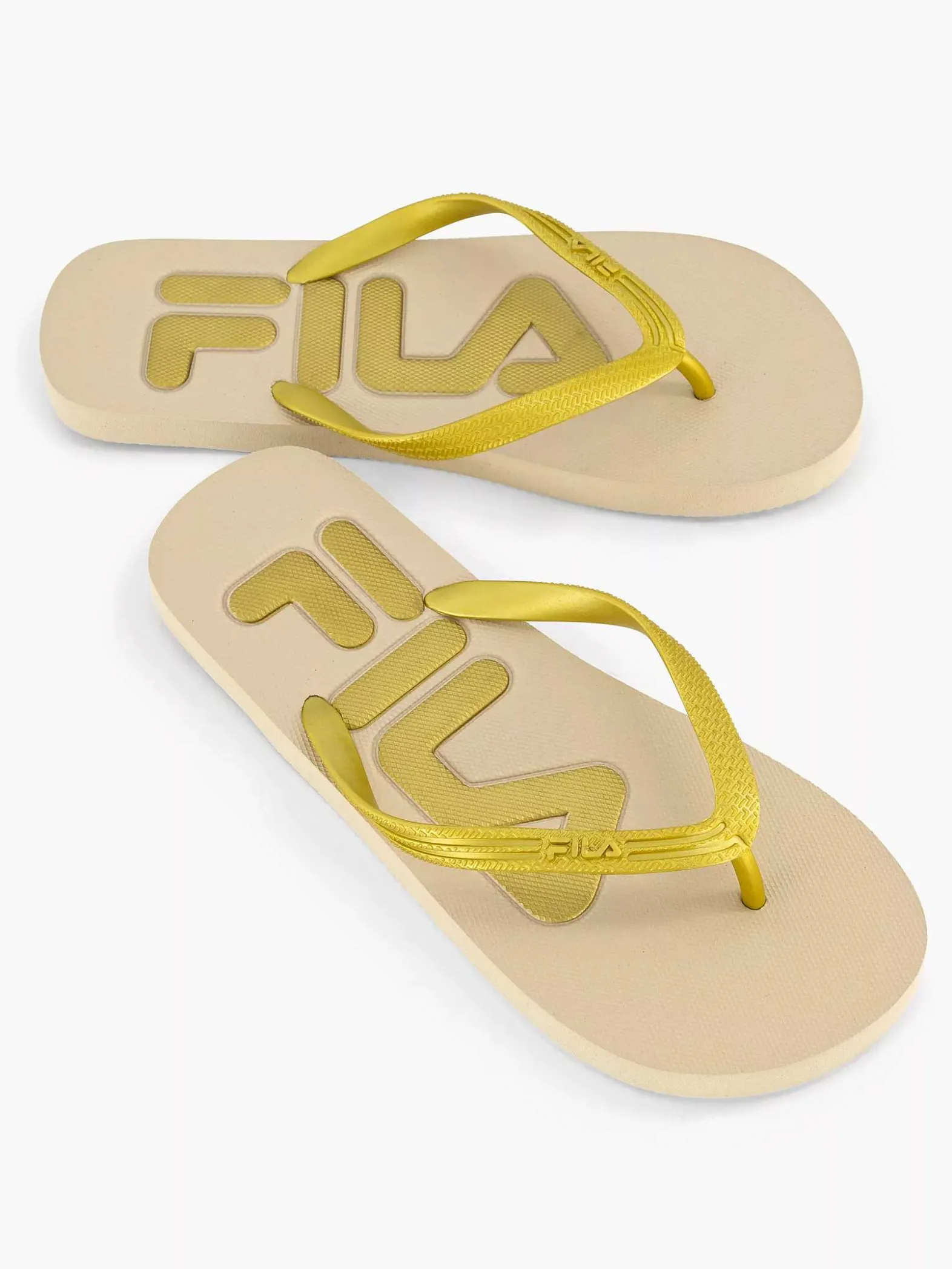 FILA Gele Teenslipper-Dames Sandalen