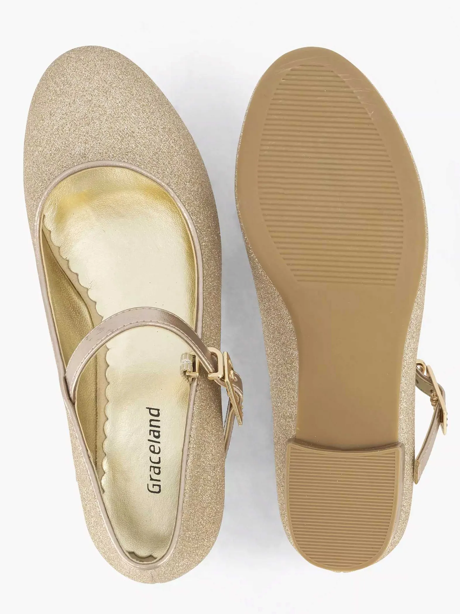 Graceland Gouden Ballerina Glitters-Kinderen Jongensschoenen