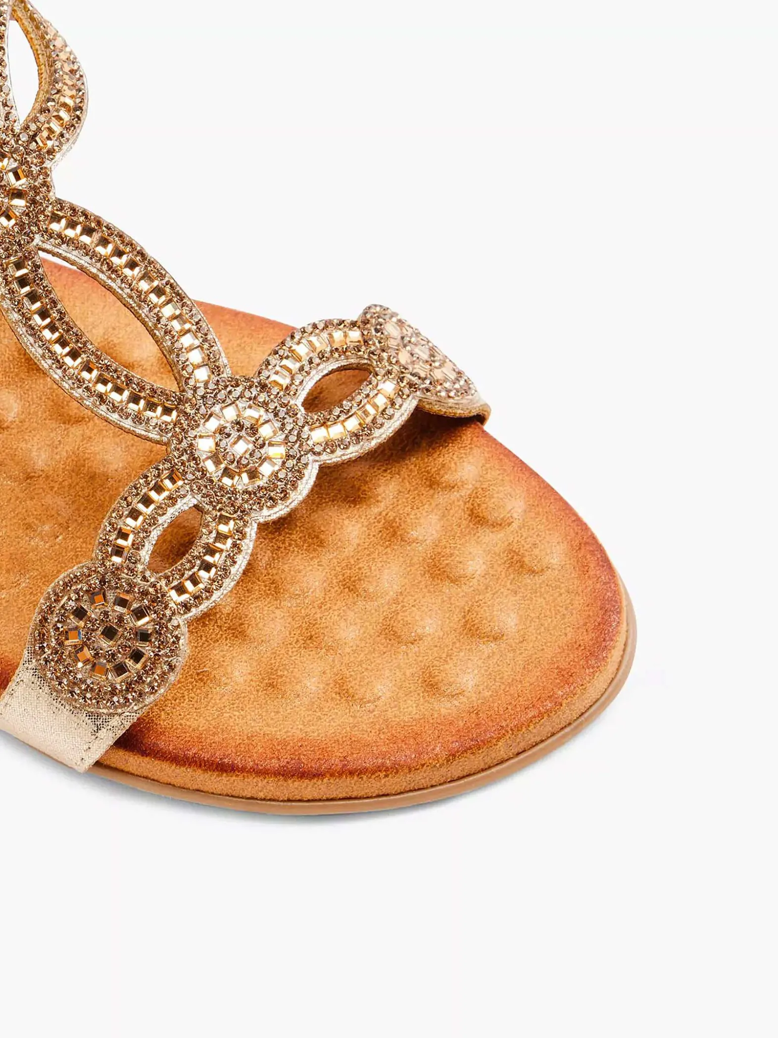 Easy Street Gouden Comfort Sandalette-Dames Comfort Schoenen