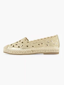 Graceland Gouden Espadrille-Dames Instappers