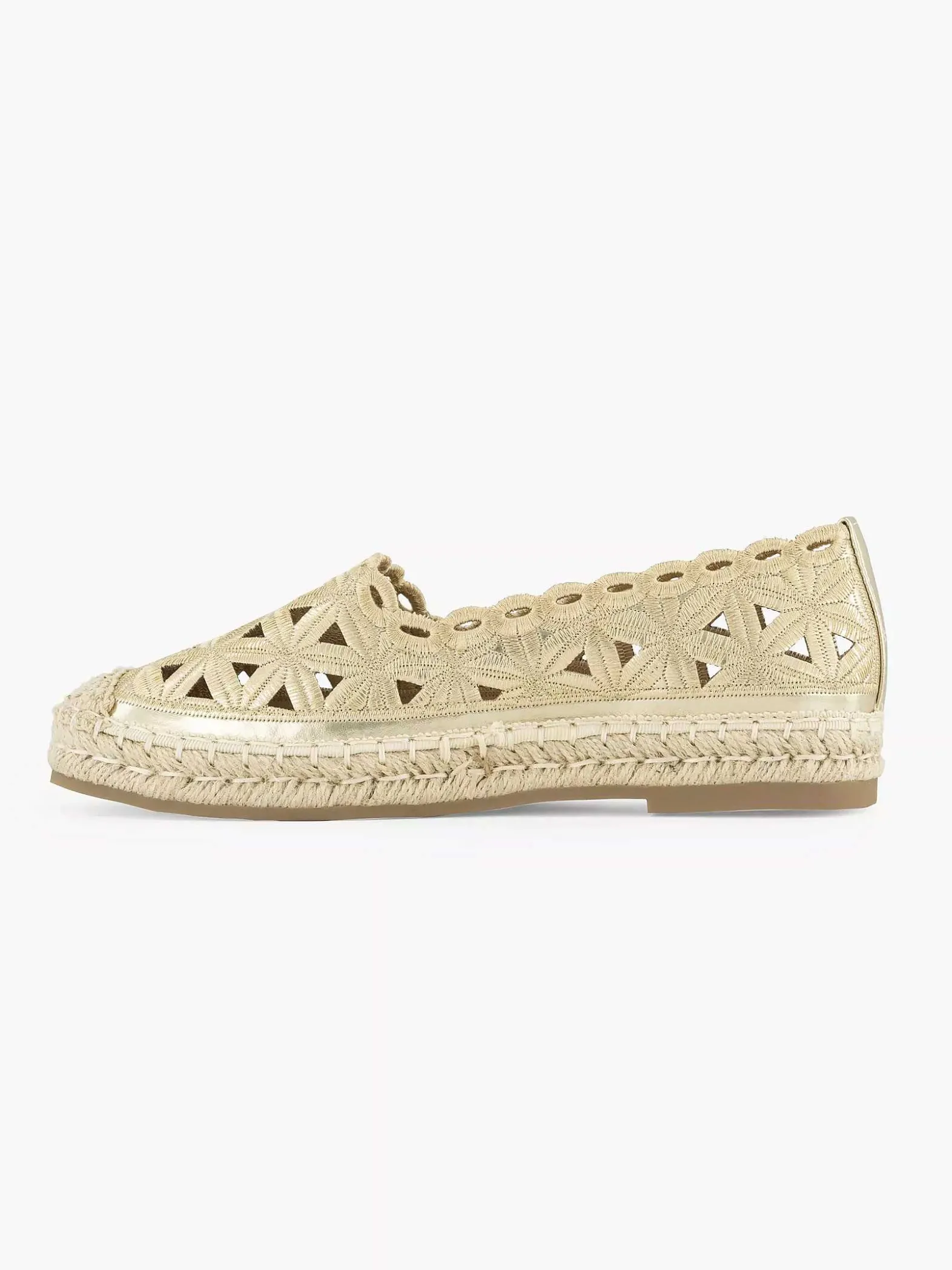 Graceland Gouden Espadrille-Dames Instappers