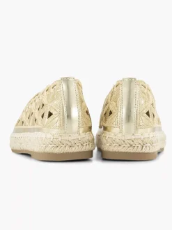 Graceland Gouden Espadrille-Dames Instappers