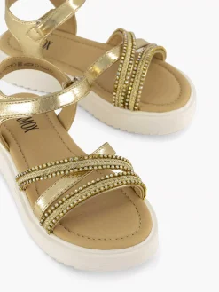 Oxmox Gouden Platform Sandaal-Kinderen Jongensschoenen