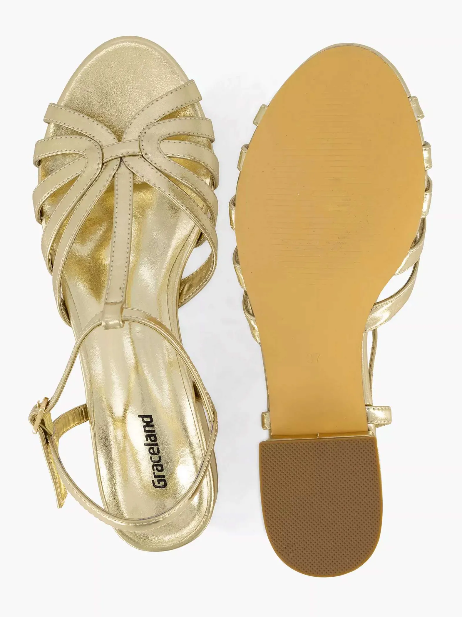 Graceland Gouden Sandaal-Dames Sandalen