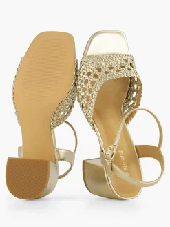 Graceland Gouden Sandalette-Dames Sandalen