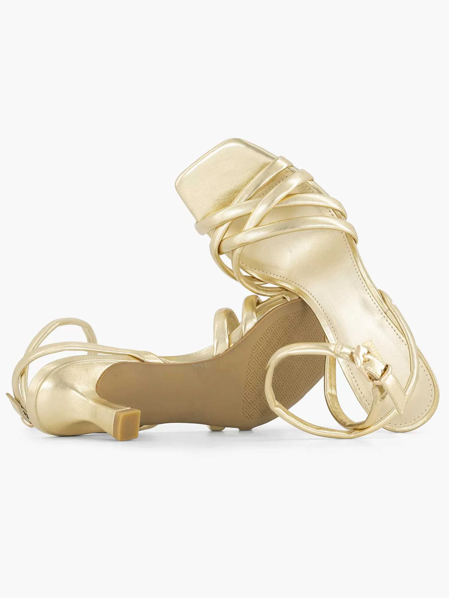 Graceland Gouden Sandalette-Dames Sandalen