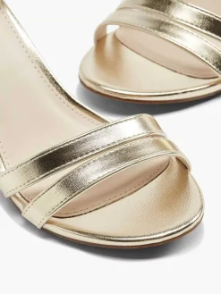 Graceland Gouden Sandalette Metallic-Dames Hoge Hakken