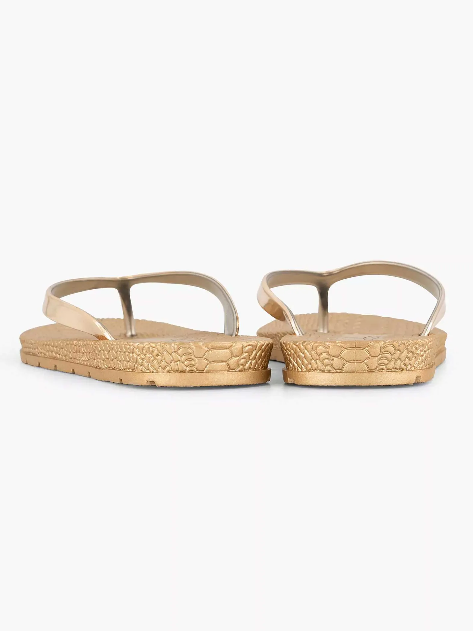 Blue Fin Gouden Teenslipper-Dames Slippers