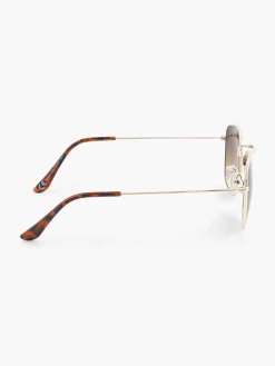 Graceland Gouden Zonnebril Met Bruine Glazen-Dames Online Exclusive Accessoires