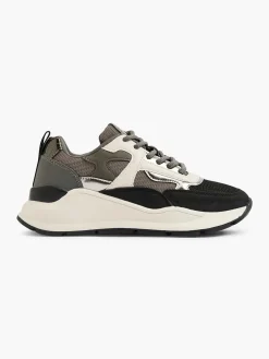Oxmox Grijze Chunky Sneaker-Dames Sneakers