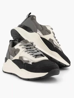 Oxmox Grijze Chunky Sneaker-Dames Sneakers