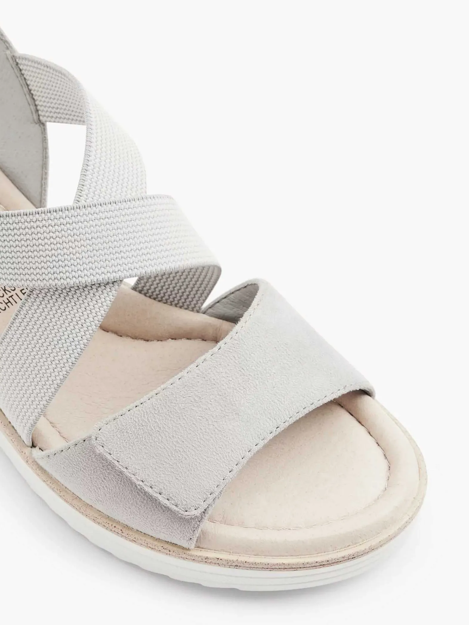 Easy Street Grijze Comfort Sandalette Sleehak-Dames Comfort Schoenen