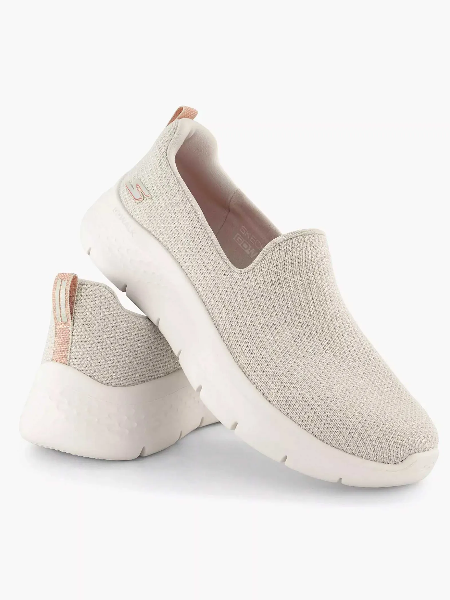 Skechers Grijze Go Walk Flex - Fashing Stars-Dames Instappers