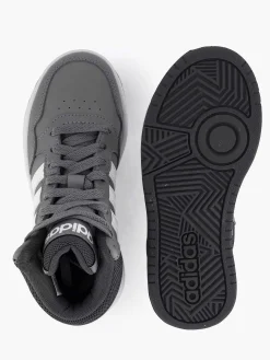 adidas Grijze Hoops Mid 3.0 K-Kinderen Jongensschoenen