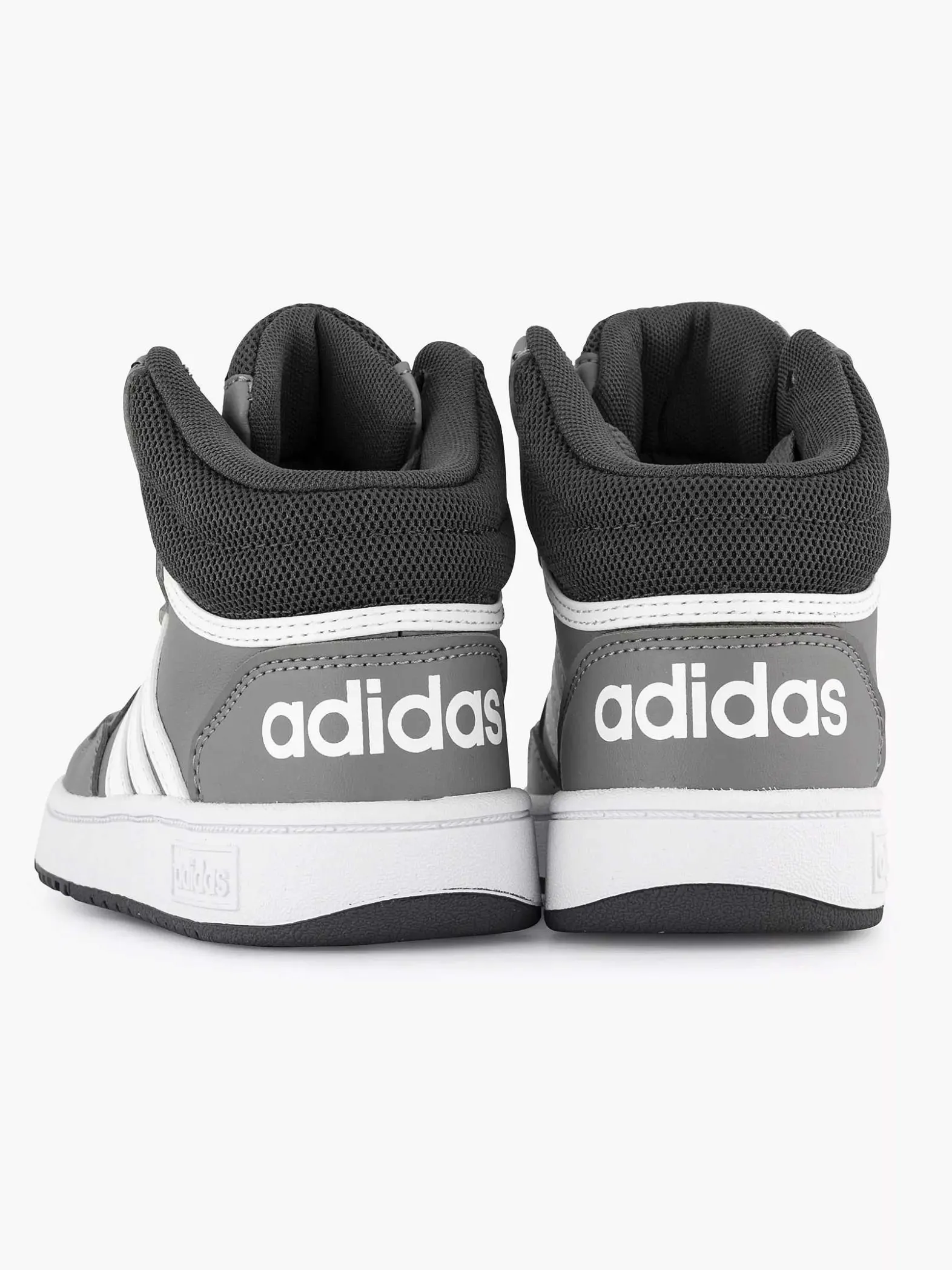 adidas Grijze Hoops Mid 3.0 K-Kinderen Jongensschoenen
