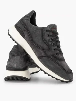 Oxmox Grijze Leren Sneaker-Heren Sneakers