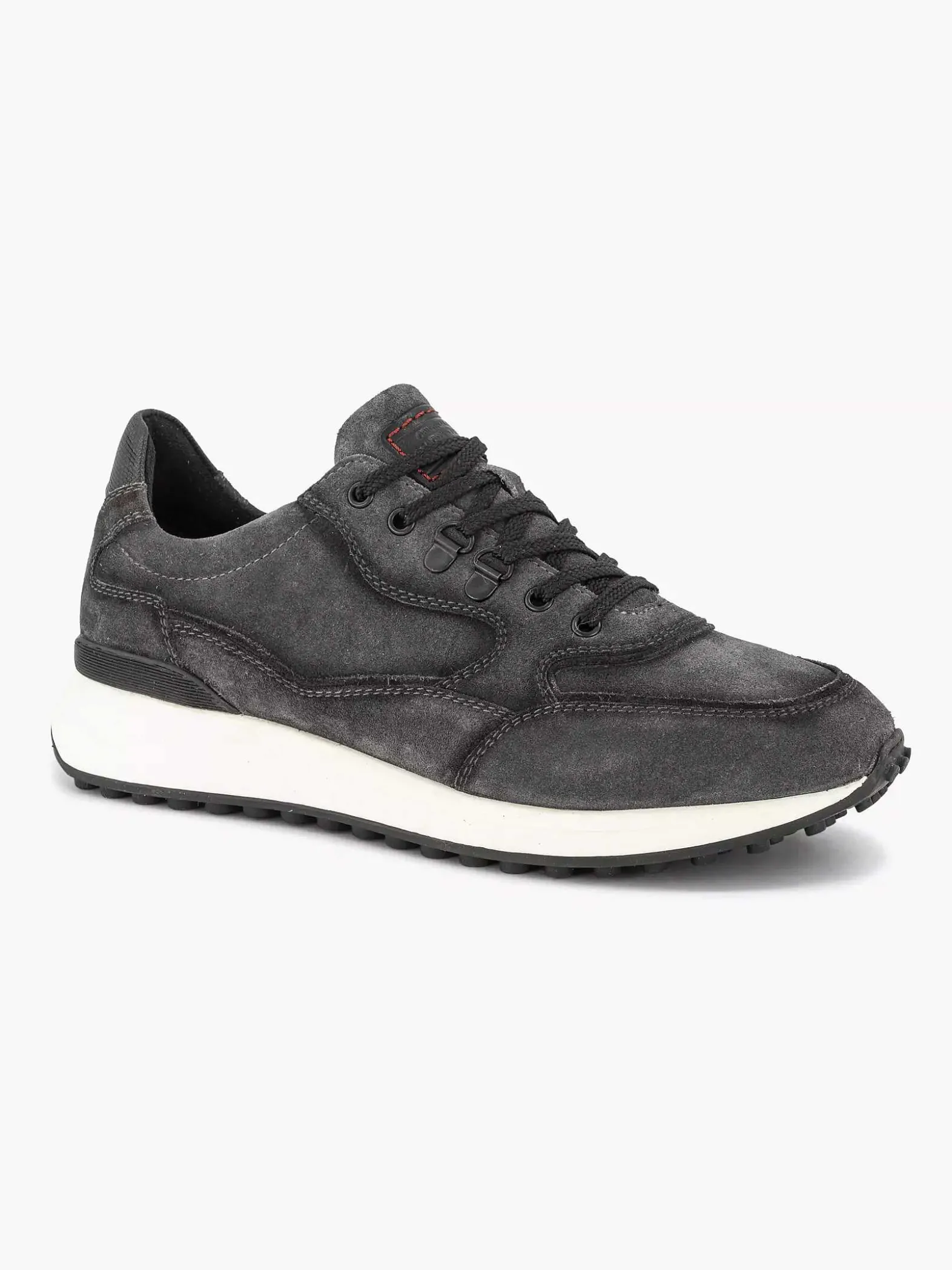 Oxmox Grijze Leren Sneaker-Heren Sneakers