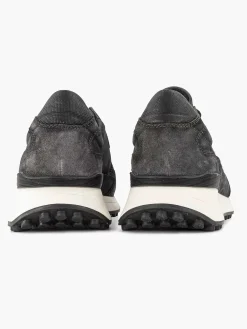 Oxmox Grijze Leren Sneaker-Heren Sneakers