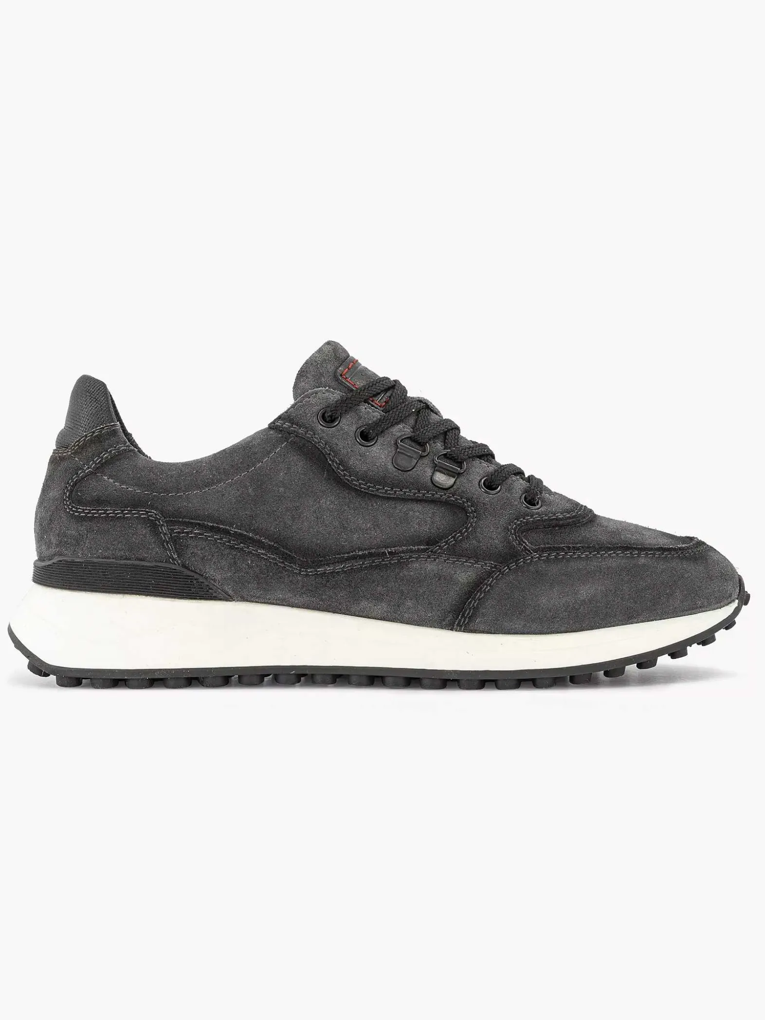 Oxmox Grijze Leren Sneaker-Heren Sneakers