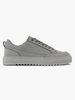 Oxmox Grijze Leren Sneaker-Heren Sneakers
