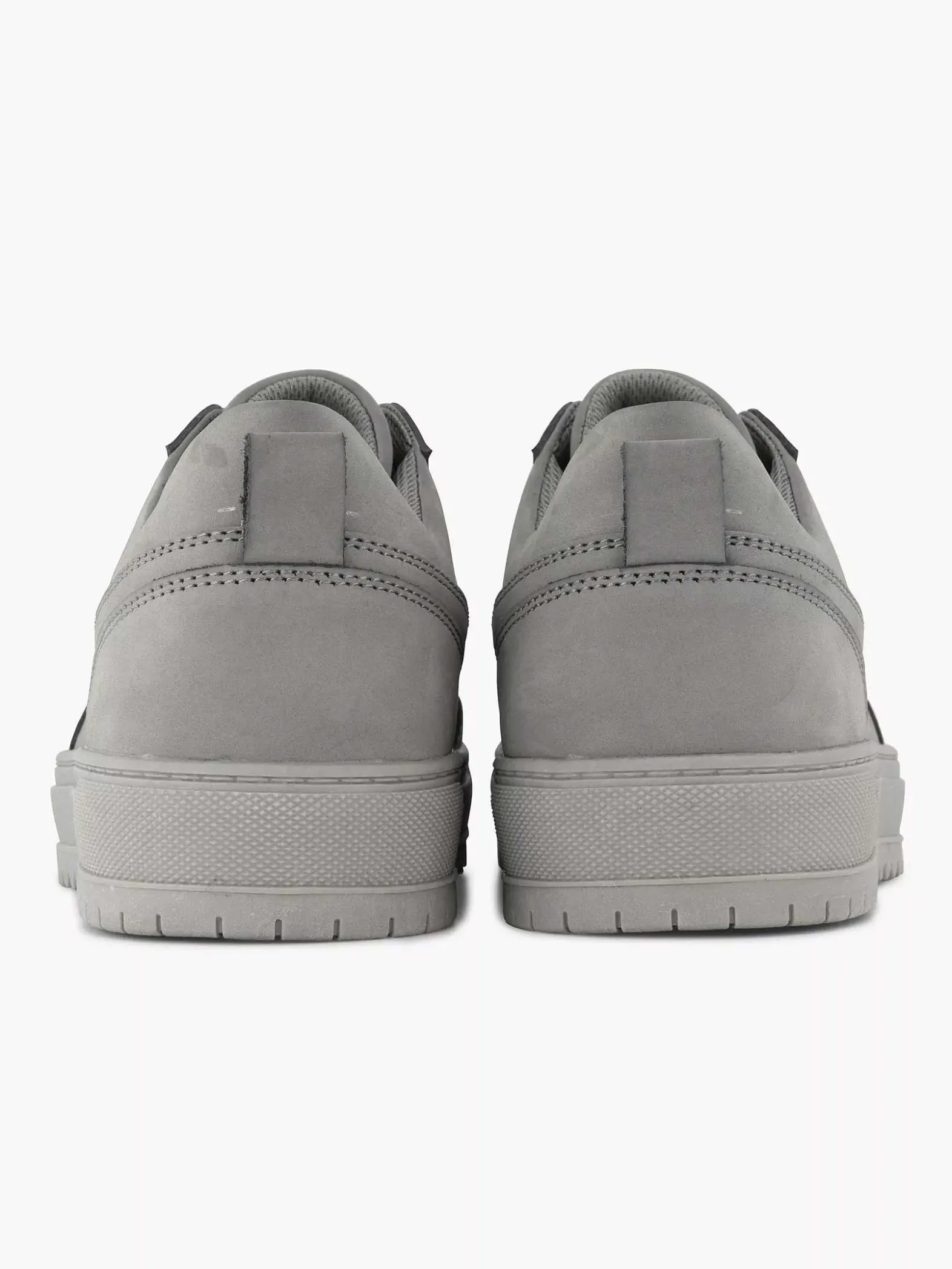 Oxmox Grijze Leren Sneaker-Heren Sneakers