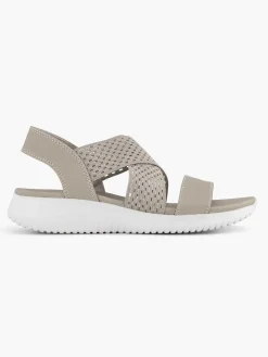 Skechers Grijze Sandalen Neon Star-Dames Sandalen