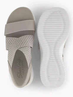 Skechers Grijze Sandalen Neon Star-Dames Sandalen