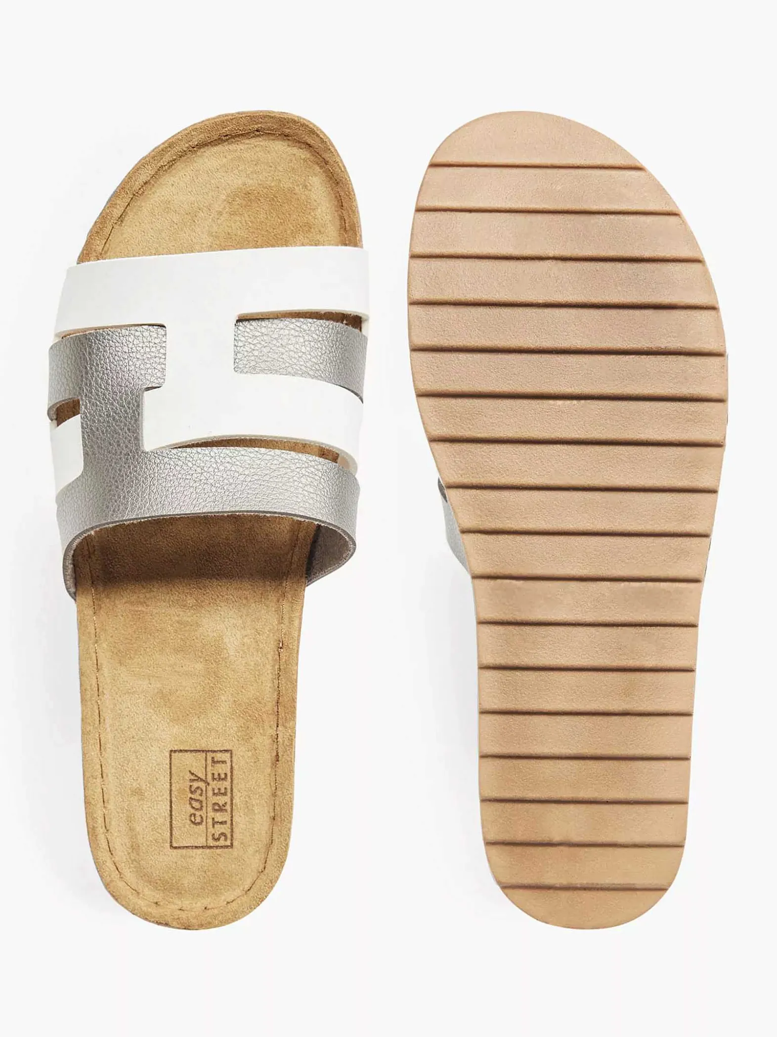 Easy Street Grijze Slipper-Dames Slippers