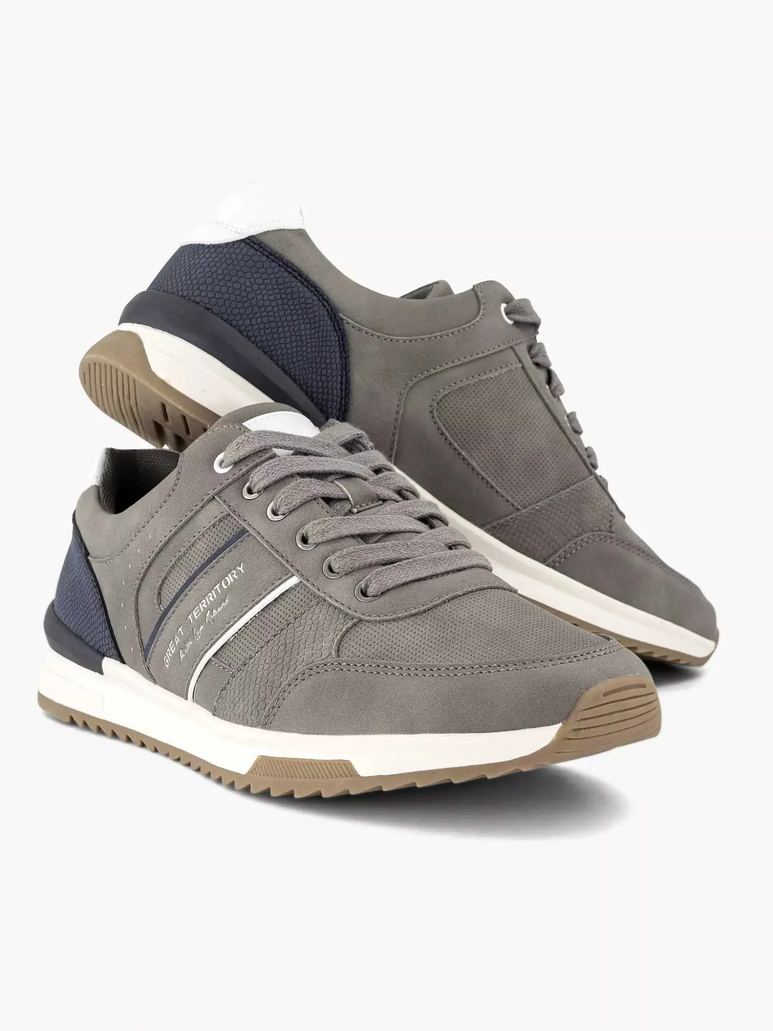 Memphis One Grijze Sneaker-Heren Sneakers