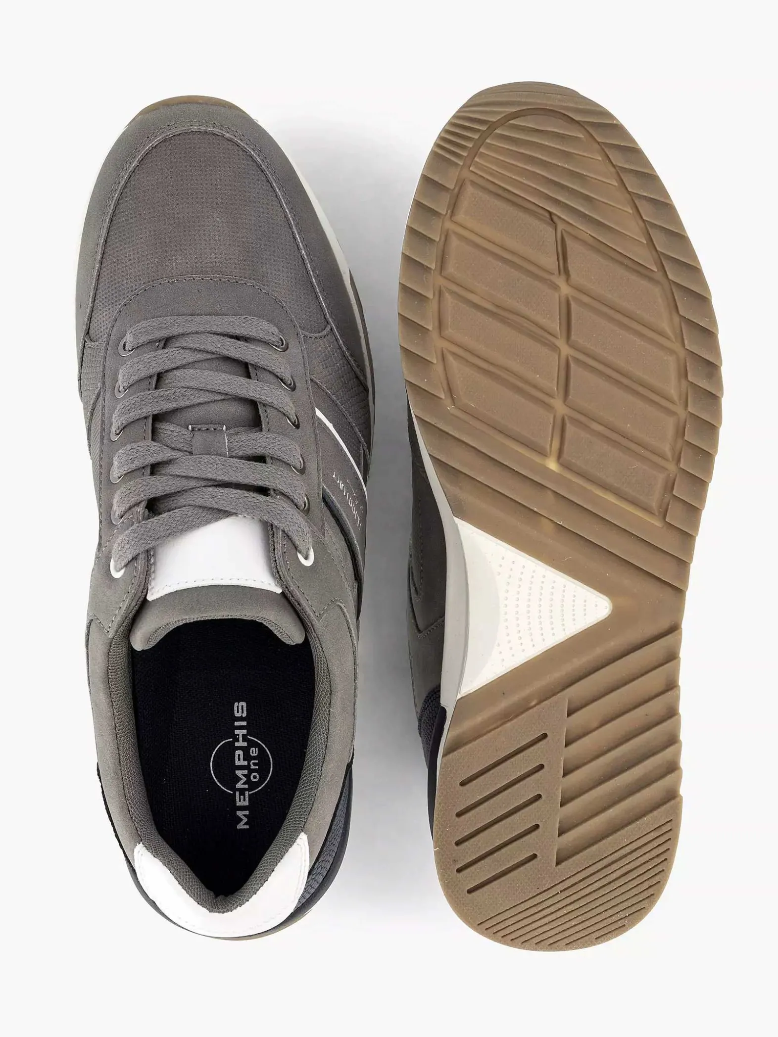 Memphis One Grijze Sneaker-Heren Sneakers