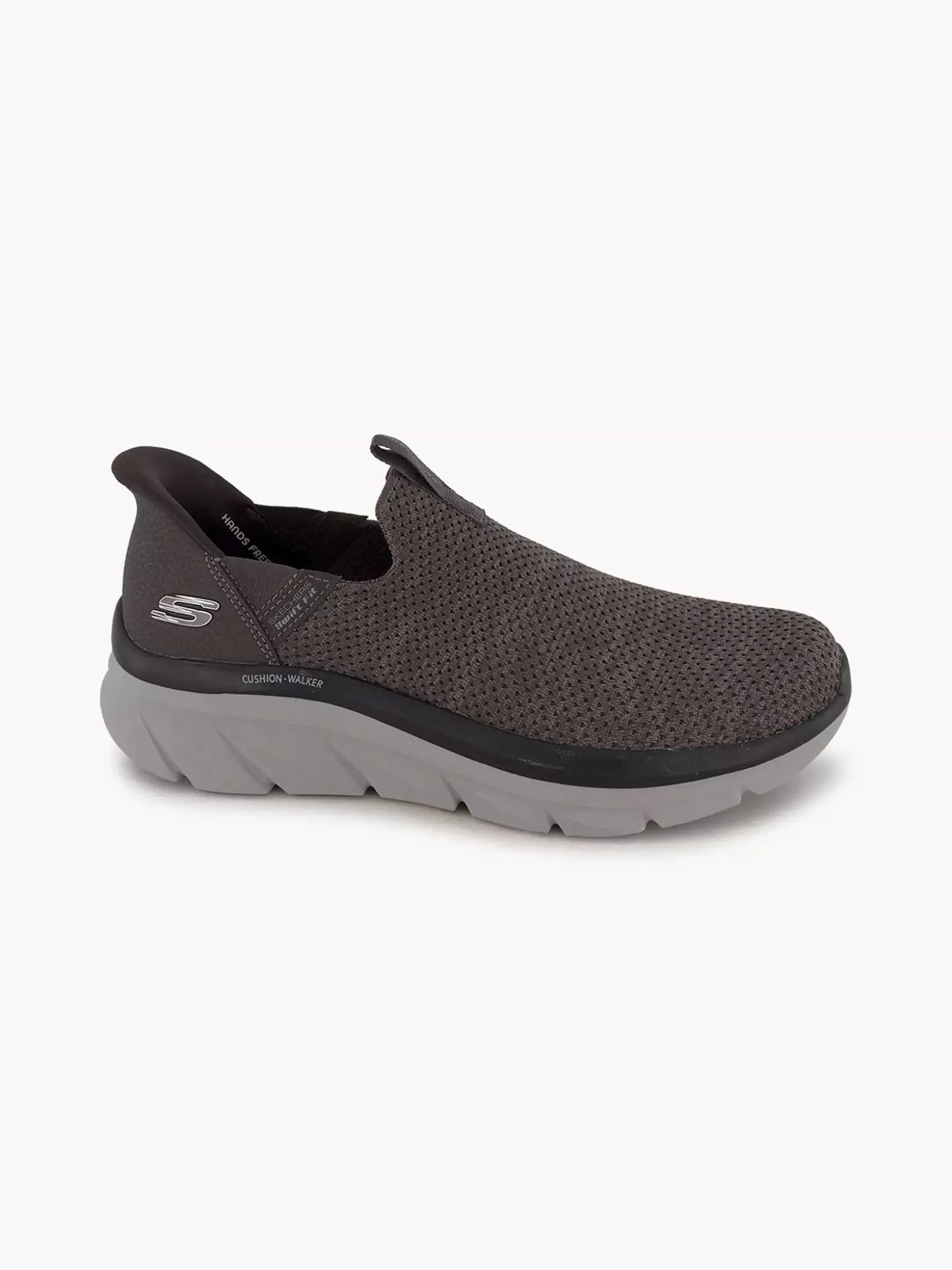 Skechers Grijze Sneaker Swift Fit - Hands Free-Heren Sneakers