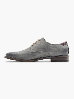 AM SHOE Grijze Veterschoen-Heren Geklede Schoenen