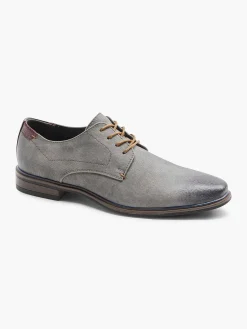 AM SHOE Grijze Veterschoen-Heren Geklede Schoenen