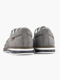 AM SHOE Grijze Veterschoen-Heren Geklede Schoenen