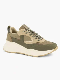 Oxmox Groene Chunky Sneaker-Dames Sneakers