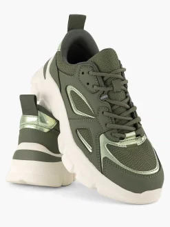 Oxmox Groene Chunky Sneaker-Dames Sneakers