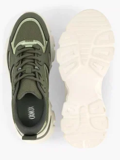 Oxmox Groene Chunky Sneaker-Dames Sneakers