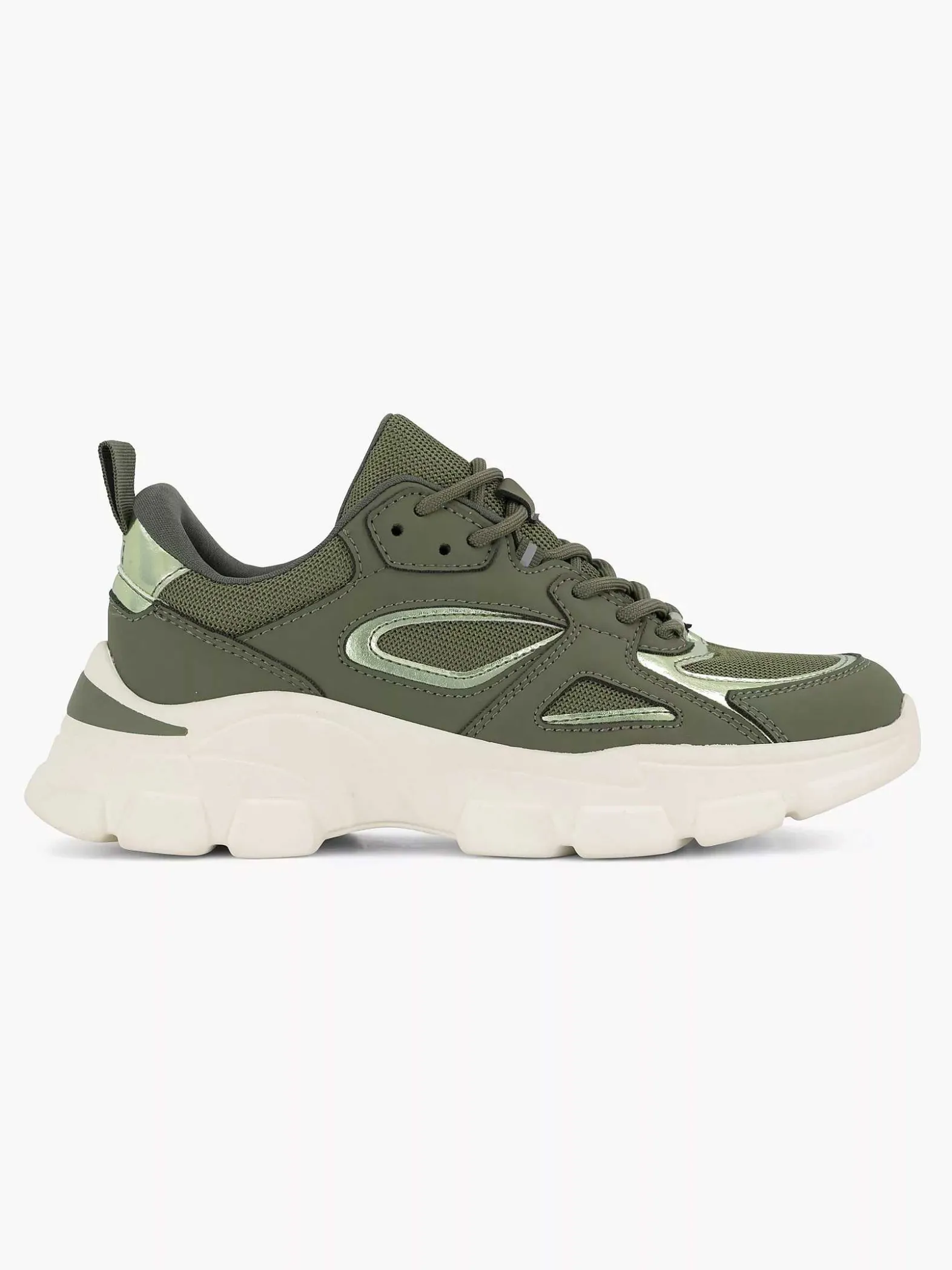 Oxmox Groene Chunky Sneaker-Dames Sneakers