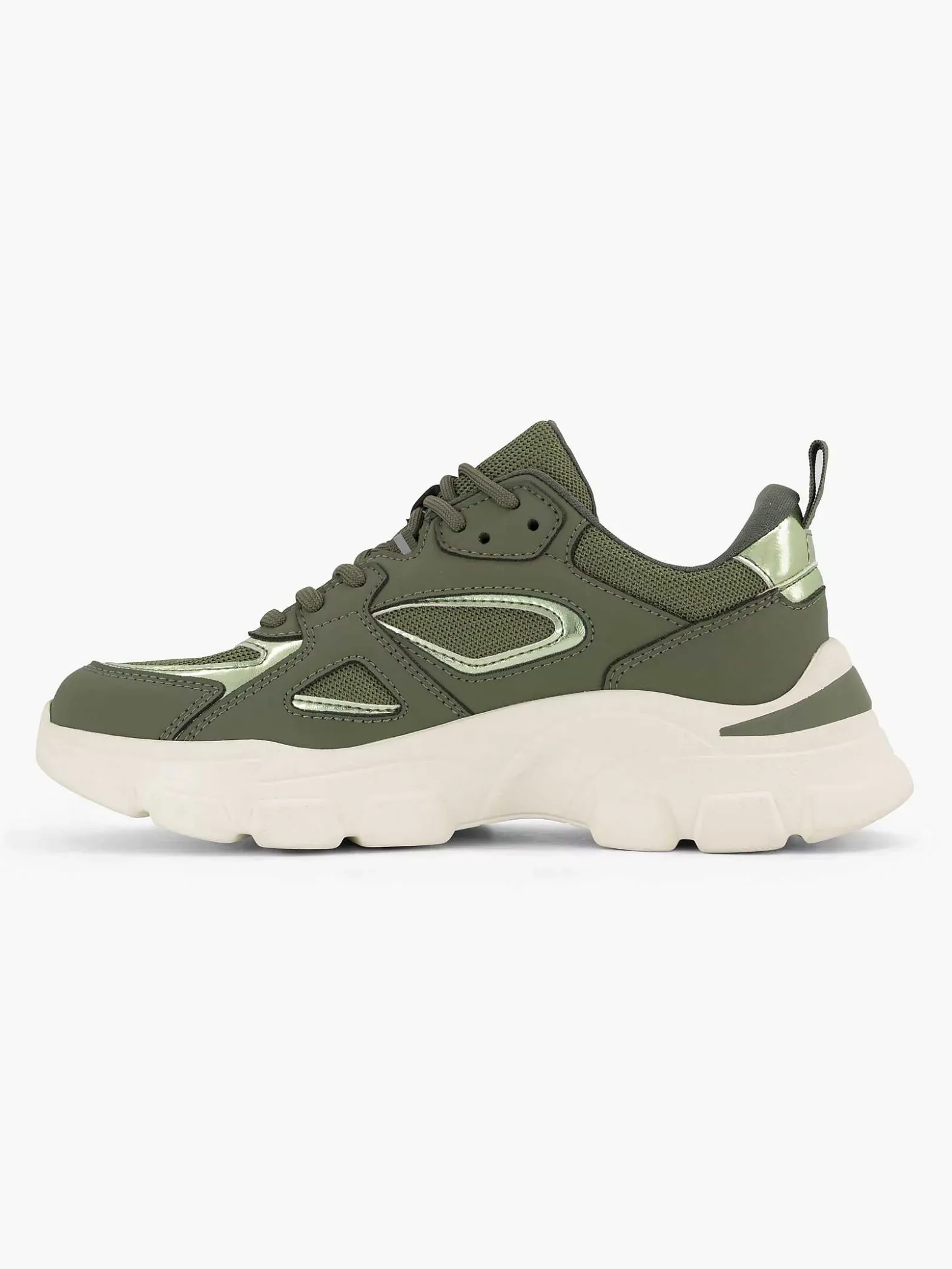 Oxmox Groene Chunky Sneaker-Dames Sneakers