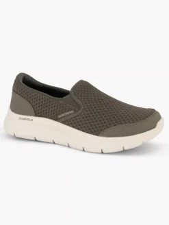 Skechers Groene Go Walk Flex - Request-Heren Instappers