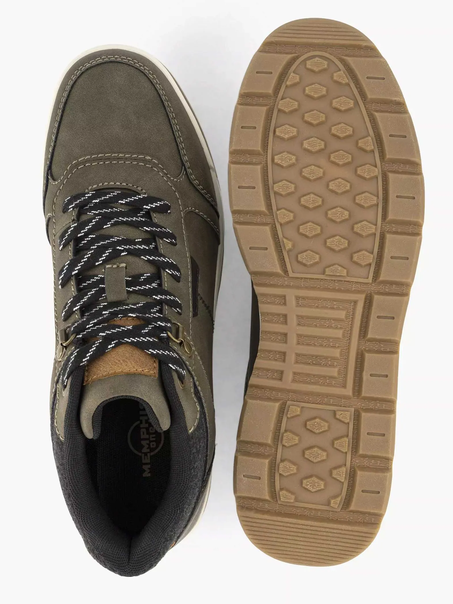 Memphis One Groene Hoge Sneaker-Heren Sneakers