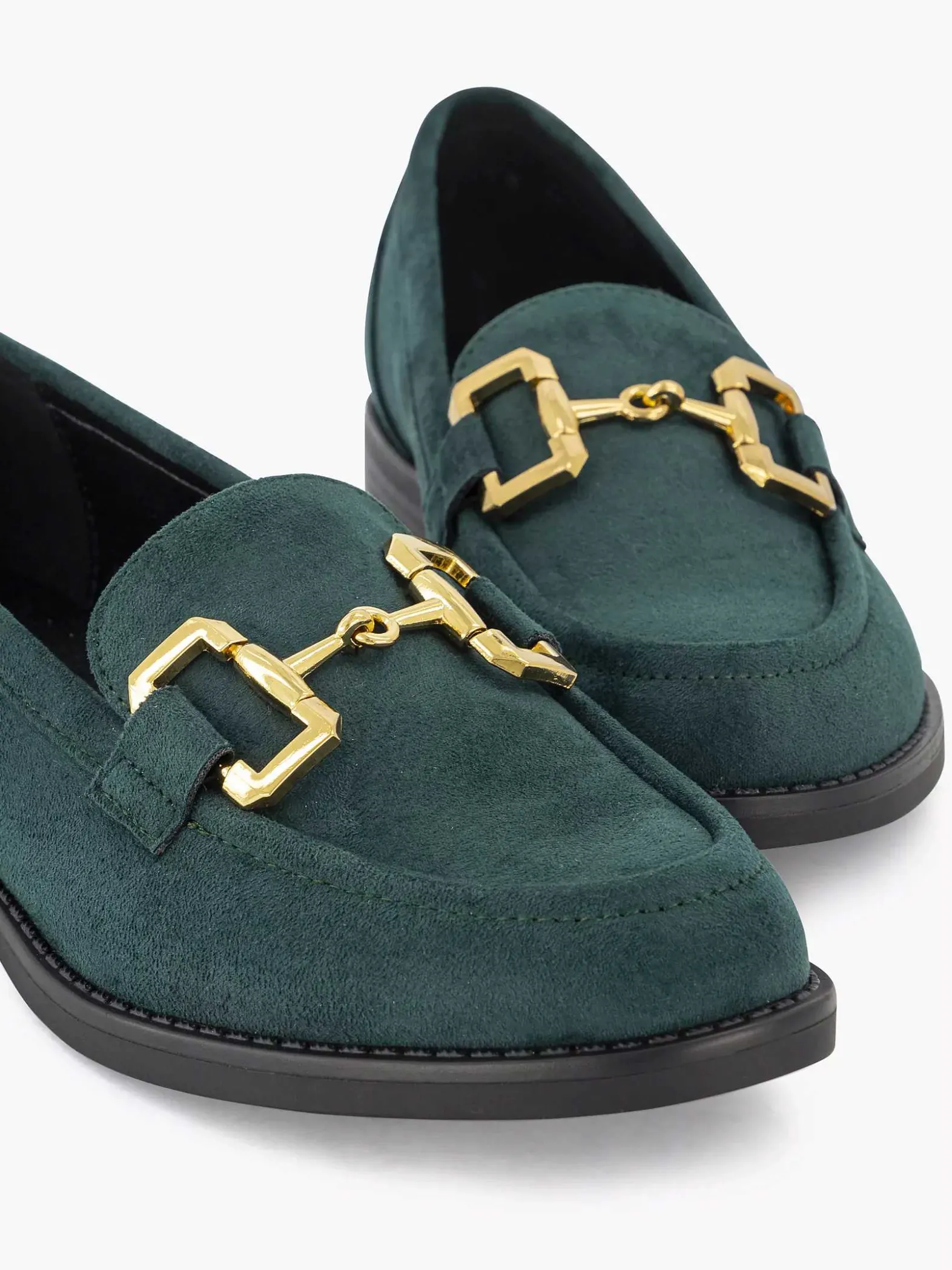 Graceland Groene Loafer Sierketting-Dames Instappers
