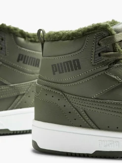 Puma Groene Rebound Joy Fur Jr-Kinderen Jongensschoenen