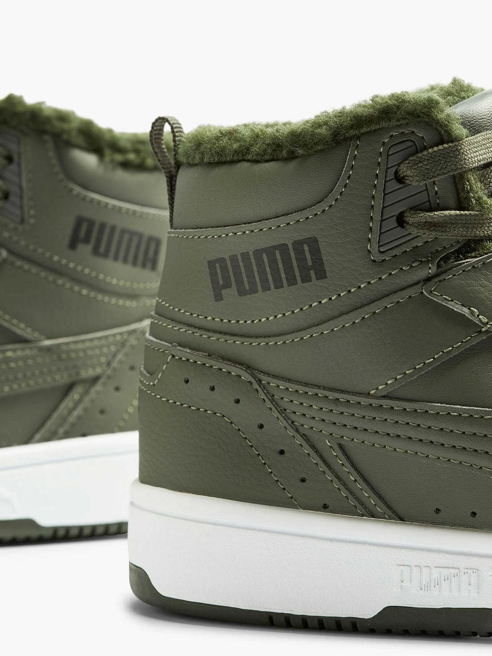 Puma Groene Rebound Joy Fur Jr-Kinderen Jongensschoenen