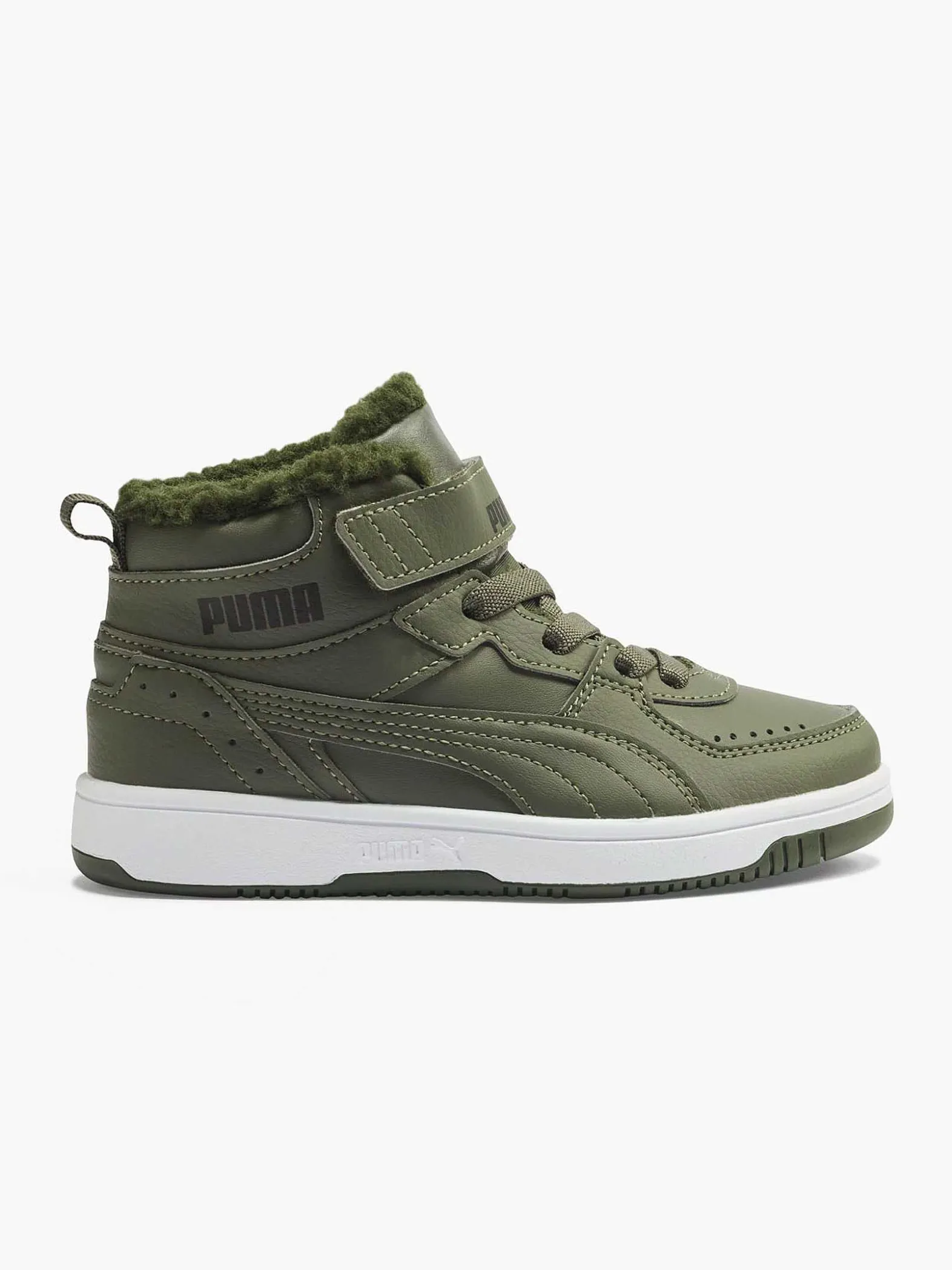 Puma Groene Rebound Joy Fur Ps-Kinderen Jongensschoenen