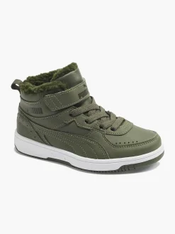 Puma Groene Rebound Joy Fur Ps-Kinderen Jongensschoenen