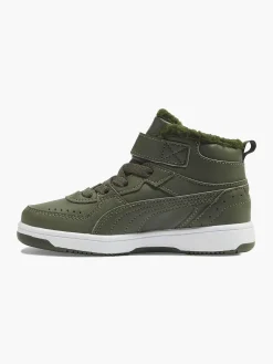 Puma Groene Rebound Joy Fur Ps-Kinderen Jongensschoenen